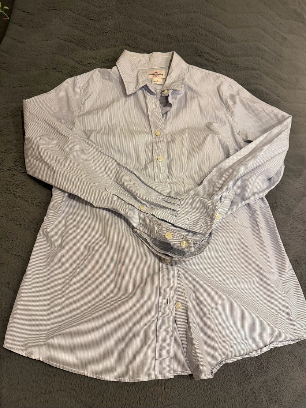 J. Crew Pale Blue Pinstripe Button-Down Shirt